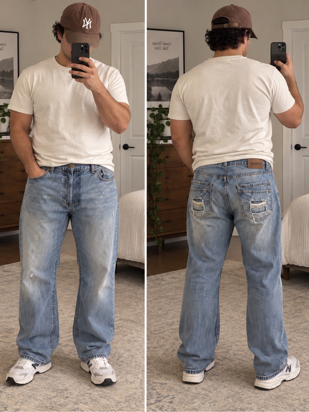 Fly Paper Men’s Distressed Jean